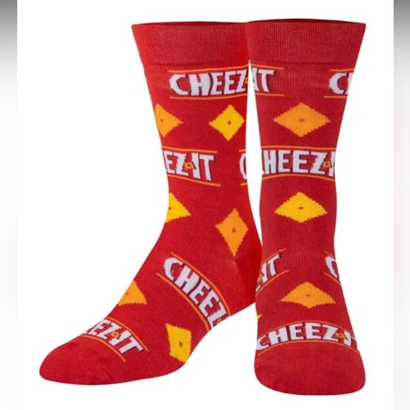 Cheez Its Crazy Crackers Mens socks Size 6-12 crazy crew unisex new women fun+ - Picture 11 of 11